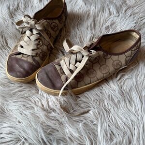 Brown Monogram Michael Kors Sneakers